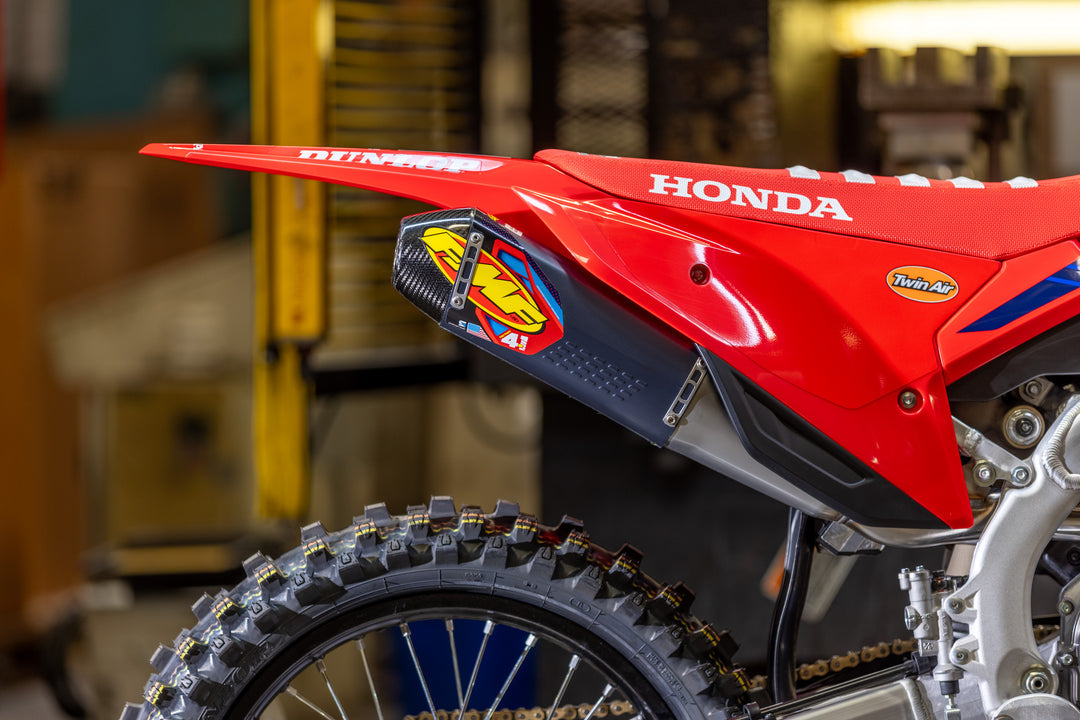 CRF250R 22-24 FACTORY 4.1 RCT STAINLESS SL (SLIP-ON) W/ CARBON END CAP