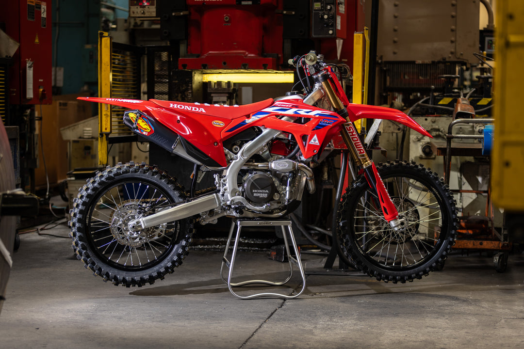CRF250R 2022-24 STAINLESS STEEL ALUM. FACT-4.1 RCT W/R.CARBON CAP FULL SYSTEM